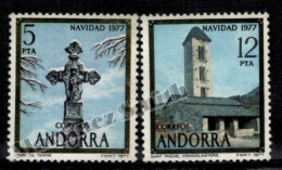 Andorre Espagnole / Spanish Andorra 1977 Yv, 102-03, Christmas - MNH - Nuevos