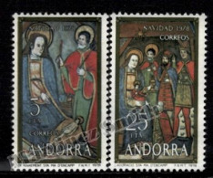 Andorre Espagnole / Spanish Andorra 1978 Yv, 111-12, Christmas - MNH - Unused Stamps