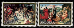 Andorre Espagnole / Spanish Andorra 1975 Yv, 92-93, Christmas - MNH - Neufs