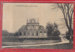 Carte Postale 27. Le Tronquay  école Des Filles  Très Beau Plan - Other & Unclassified