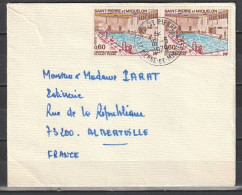 ST PIERRE ET MIQUELON - Enveloppe PourAlbertville Savoie.du 16/5/1979 Paire Du 431 Yv - Storia Postale