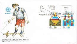 55178. Carta F.D.C. MADRID 1989. Tema EUROPA, Juegos Infantiles - FDC