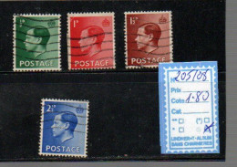 EDOUARD VIII - N°205/208 - Used Stamps