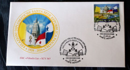 VATICAN 2024 , 100 ANNI RELAZIONI DIPLOMATICHE CON PANAMA  FDC - Unused Stamps