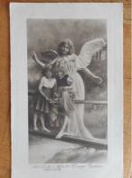 CARTE POSTALE ANCIENNE Chocolat L'Aiglon L'ange Gardien Grete Reinwald Et Sa Soeur - Abbildungen