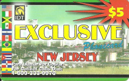 USA: Prepaid IDT - Exclusive New Jersey Exclusive, Flags. Pin On Top - Otros & Sin Clasificación