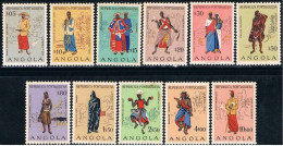 Angola, 1957, # 388/92, 394/9, MH And MNG - Angola