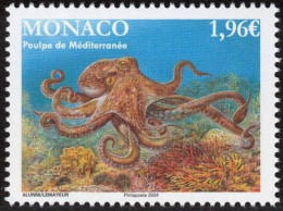 MONACO 2024 - Europa - Faune Sous-marine  - Poulpe De Méditerranée - Neuf ** - Unused Stamps