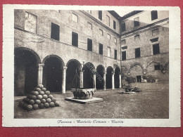 Cartolina - Ferrara - Castello Estense - Cortile - 1950 - Ferrara
