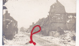 / 59 / - LA BASSEE Lorgies Strasse Im Schnee   Carte  Photo Allemande 1° Guerre - Sonstige & Ohne Zuordnung