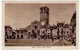 LODI - PIAZZA DELLA VITTORIA - 1946 - Vedi Retro - Formato Piccolo - Lodi