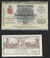 LUXEMBURG / LUXEMBOURG -  2 ANCIENS TICKETS DE LOTERIE - 1920 ET 1935 - BON ETAT - Lussemburgo