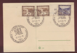 Philatelie Deutsches Reich Karte WHW Bauten Sonderstempel Bergedorf 75 Jahre - Covers & Documents