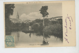 LA FERTÉ ALAIS - L'Eglise Et L'Essonne (pêcheur En Barque) - La Ferte Alais