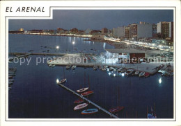 72436762 El Arenal Mallorca Hafen Strandpromenade Nachtaufnahme  - Other & Unclassified