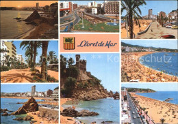 72436747 Lloret De Mar Teilansichten Kueste Burg Strand  - Other & Unclassified