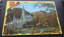 Lourdes - La Basilique Et Le Gave De Pau - Editions P. Chambon, Lourdes - Lourdes