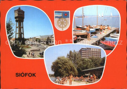 72436684 Siofok Wasserturm Seglerhafen Steg Strand Hotel Budapest - Hongarije