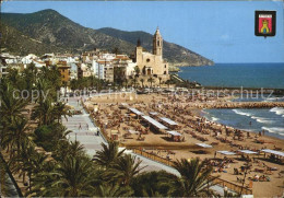 72436671 Sitges Platja D Or Strand Promenade Kirche Kueste Costa Dorada Spanien - Other & Unclassified