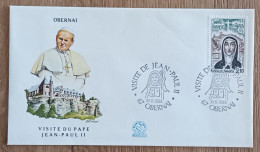 YT N°2249 - VISITE DU PAPE JEAN PAUL II - OBERNAI - 1988 - Storia Postale