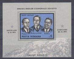 Roumanie 1971 BL 86 ** Espace Cosmonautes Soviétiques - Blocs-feuillets