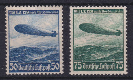 Deutsches Reich Zeppelin Mi.-Nr. 606-07 Ungebraucht Ohne Gummierung  - Ongebruikt