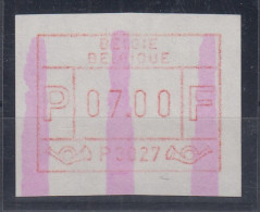 Belgien FRAMA-ATM P3028 St. Truiden Mit ENDSTREIFEN-Anfang  ** Wert 07,00  RRR ! - Autres & Non Classés
