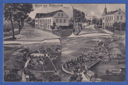 AK Sachsen Gruss Aus Schönerstadt, Bei Oederan  4 Ansichten, Gel. 1916 - Sonstige & Ohne Zuordnung