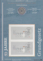 Bundesrepublik Numisblatt 1/1999 50 Jahre Grundgesetz Mit 10-DM-Silbermünze - Verzamelingen