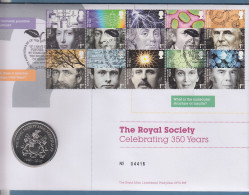 Großbritannien Coin-FDC 2010, Royal Society, Wissenschaftler Mi.-Nr. 2888-2897 - Otros & Sin Clasificación