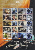 Großbritannien 2015 Star Wars Mi.-Nr. 3813-3816 2x Im Folienbogen Postfrisch ** - Other & Unclassified