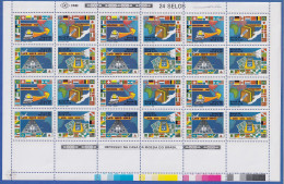 Brasilien 1989 Postbeförderungs-Dienste Mi.-Nr. 2289-2292 Bogen **  - Andere & Zonder Classificatie