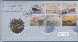 Großbritannien Coin-FDC 2004, Passagierschiffe, Mit Gedenkmedaille - Other & Unclassified