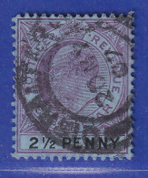 Gibraltar 1907 Edward VII. 2 1/2 P.  Mi.-Nr. 50y Gestempelt - Gibraltar
