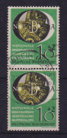 Bund 1951 Briefmarkenausstellung NBA  Mi.-Nr. 141 Senkr. Paar Gestempelt - Used Stamps