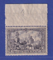 Dt. Reich 3 Mark Kriegsdruck Mi.-Nr.96 B II A Oberrandstück ** Gepr. JÄSCHKE BPP - Unused Stamps