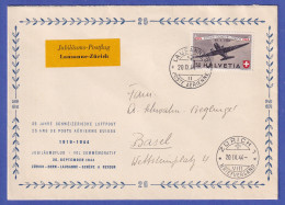 Schweiz 1944 Mi.-Nr. 438 Auf Luftpost-Gedenkbrief Von LAUSANNE Nach BASEL - Otros & Sin Clasificación