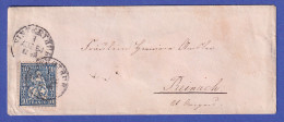Schweiz Helvetia 10 Rp Mi.-Nr. 23 Auf Brief Aus WINTERTHUR Nach REINACH 1864 - Andere & Zonder Classificatie