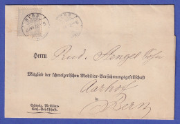 Schweiz Sitzende Helvetia 2 Rp Mi.-Nr. 20 Auf Brief Aus BERN 1872 - Andere & Zonder Classificatie