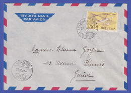 Schweiz 1949 Mi.-Nr. 518 A Auf Luftpost-FDC Von LA CHAUX-DE-FONDS Nach GENF - Andere & Zonder Classificatie