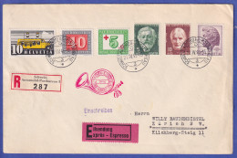 Schweiz 1946 Mi.-Nr. 311,447,451,465,466,469 Auf Eil-R-Brief Nach ZÜRICH - Andere & Zonder Classificatie