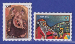 Italien 1996 Weihnachten, Madonna Mit Wächter, Weihnachtsmann Mi-Nr. 2472-73 ** - Ohne Zuordnung