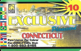USA: Prepaid IDT - Exclusive Connecticut, Flags Collect Call No. Ends 5155, 03.03 - Otros & Sin Clasificación