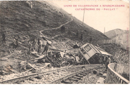 FR66 FONTPEDROUSE CERDAGNE - Catastrophe Du Paillat - 31 Octobre 1909 - Accident Train Jaune Gare Animée - Belle - Other & Unclassified