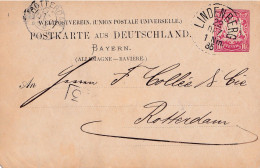 BELLE CP DE 1885  DE LINDENBERG POUR ROTTERDAM.. INTERESSANT - Briefkaarten