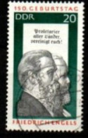 ALLEMAGNE  /  DDR  .  -    Friedrich ENGELS   -   Oblitéré - Otros & Sin Clasificación