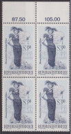 1970 , Mi 1333 ** (3) -  4er Block Postfrisch - Berühmte Operetten , Die Lustige Witwe - Neufs