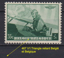 Belgique: COB N° 467-V1, Neuf, **, Sans Charnière. TB !!! - 1931-1960