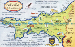 R131561 Cornwall. A Map. Salmon. 1960 - Monde