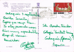 55189. Postal ORANGE (Vaucluse) 1979. Flamme  24 Foire Exposition. Vistas Varias De Orange - Briefe U. Dokumente